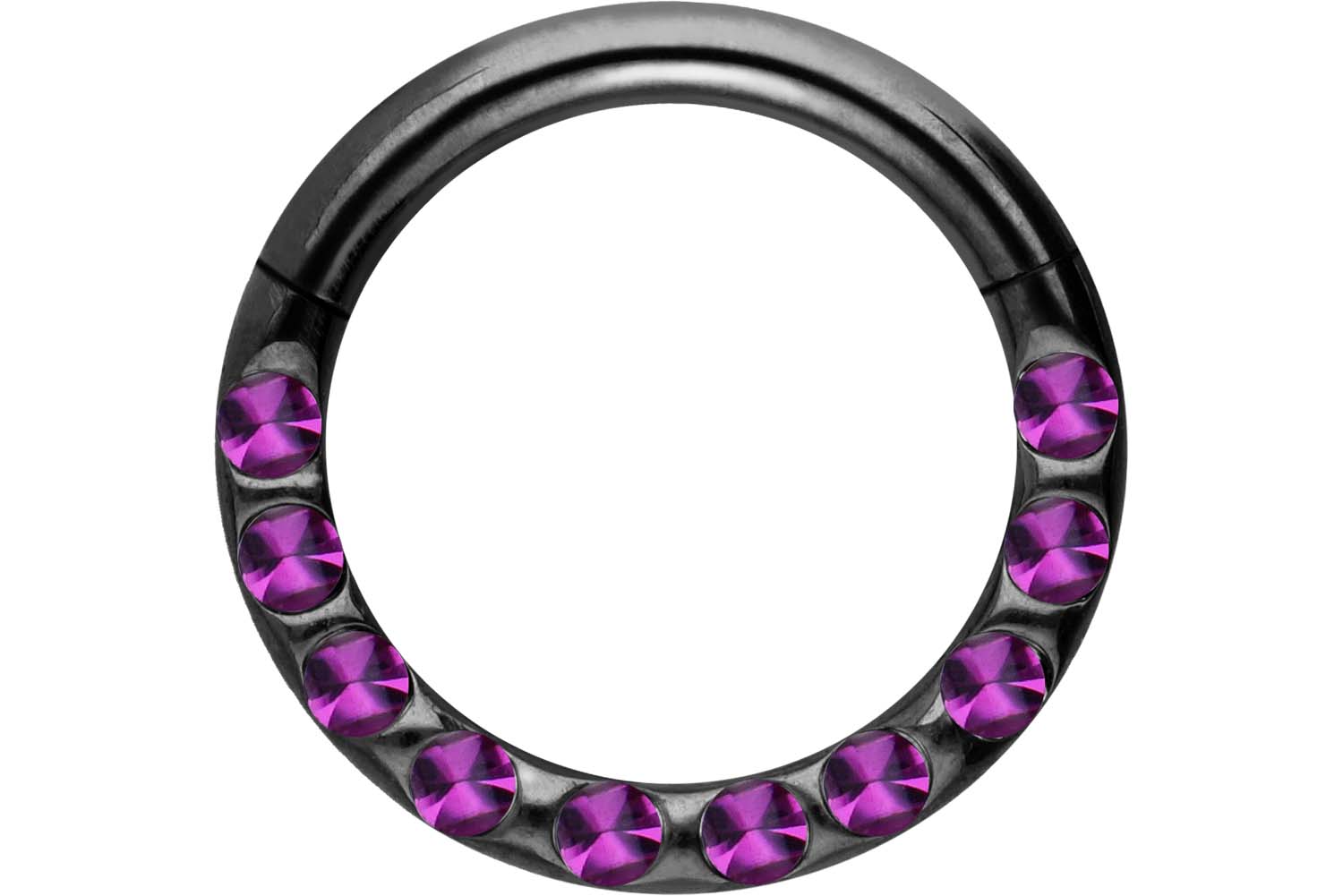 Chirurgenstahl Segmentring Clicker Piercing KRISTALLE + EPOXY ++SALE++